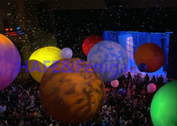 Dekorations-aufblasbares Mond-Ballon-Licht-bunter Ball RGB mit Schaltkasten DMX512