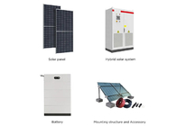 Mono-Solar-Panels Wechselrichter und Energiespeicher-Batterie für Zuhause komplett 120KW 150KW