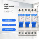 Miniaturleistungsschalter 6~40A, Icn=4500A, einzelnes Modul Chint NXB-40 DPN 1P+N 18mm für Gebrauch des Stromkreis-Schutz-AC230V