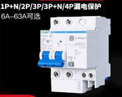 6~63A FI-Schutz, elektrischer Leistungsschalter 1 2 3 4 P AC230/400V