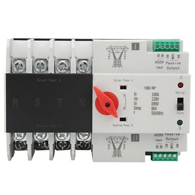 Dual Power Automatic Transfer Switch High Sensitive Response Schaltkreislaufbrecher Umschaltung 220V (100/4P)