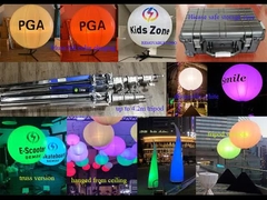 1.6m/5.2ft LED Weiß oder RGBW 400W Veranstaltungsballonlicht