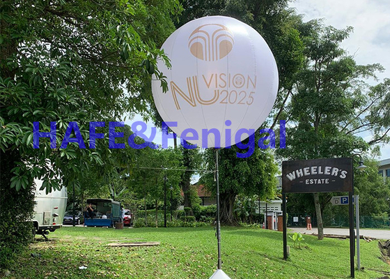 Dekorativer kundenspezifischer Mond-Ballon des Stativ-LED beleuchtet Kampagnen-Werbung 160cm 800W