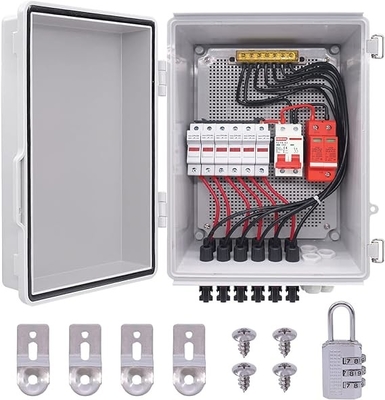 6 String-wetterdichte Verteilerbox für On-Grid / Off-Grid-Solarpanelsystem