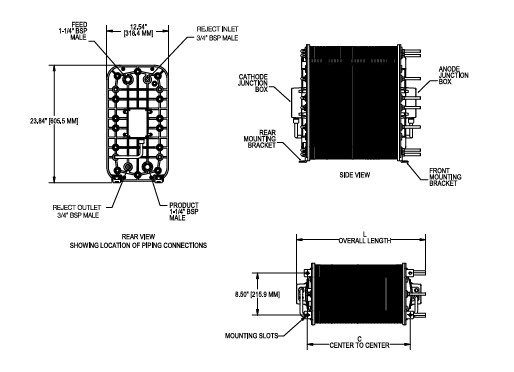 Ionpure IP LXM30Z-5 Deionisiertes Wasser Umweltmanagementsystem Wasserleitfähigkeit 40 μS/cm PH-Bereich 4-11