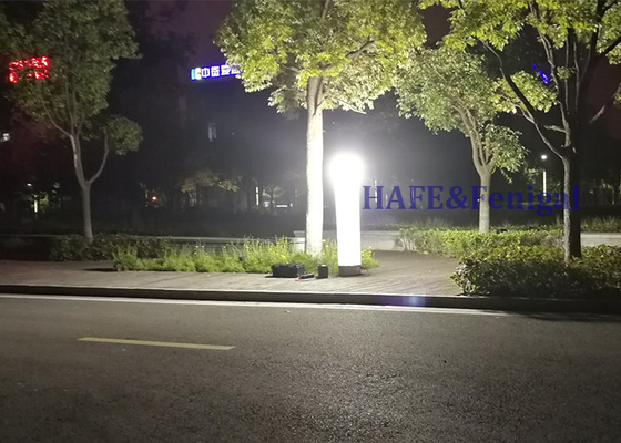 Portable Notlicht aufblasbare Beleuchtung Turm 1000W Metallhalogenid Batterie wiederaufladbar