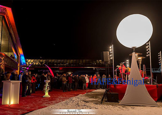 Outdoor Aufblasbare Portable Pole Stand Licht Ballon LED 400W Werbe Stativ