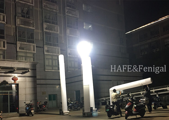 Outdoor-Stromversorgung Optional 120V/50HZ HID 1000W Aufblasbarer Notfall-Beleuchtungsturm Batterie