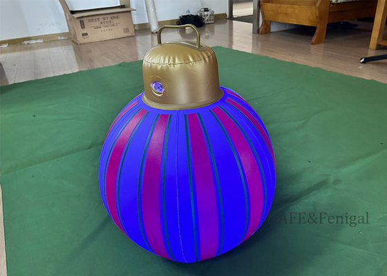 LED-Ballonlicht Weihnachten Aufblasbar PVC (Silber/Gold) - Outdoor-Heimdekoration Atemberaubender Ballonlicht-Turm