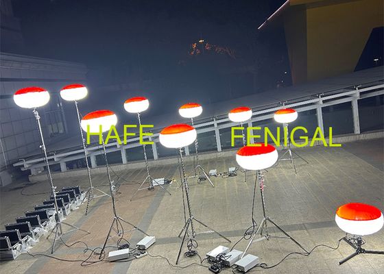 400W LED aufblasbarer Lichtmast Weichlicht für Arbeitsbereiche Einfacher Aufbau