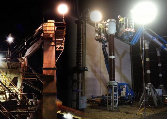 600W LED Sicherheits-Ballon-Lichtmast – Blendfreies Licht für Straßenbau-Reparaturen