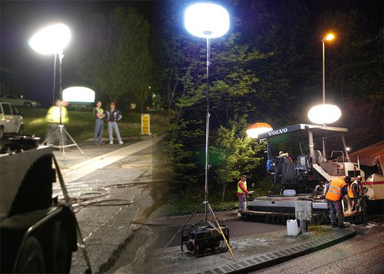 600W LED Sicherheits-Ballon-Lichtmast – Blendfreies Licht für Straßenbau-Reparaturen