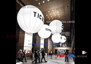 600W PVC Tripod Muse Balloon Light | 90cm Advertising Decoration Model Exhibition Event Lighting Guide Two-in-One