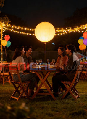 Muse Series Inflatable LED Moon Balloon Light 400W 160cm - Create an Atmosphere-Enhancing Essential for Events