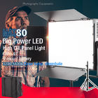 MAX80 verdoppeln Studio-Lichter CCT-Platten-LED eine 120 Grad-metallische Technik-Plastikgestalt