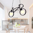 Kreatives LED-Innenfahrrad-hängendes Licht 9w für Schlafzimmer-Balkon-Schwarz-Weiß