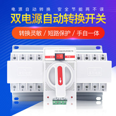 63A 2P Mini Dual Power Single Phase automatischer Schalter Druckluftanlassers Übergangs