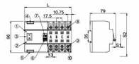 Automatischer hoher Strom AC220V-Doppelenergie Druckluftanlassers Übergangsdes schalter-2P 4P